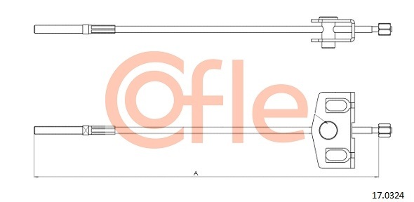 17.0324 - Cable, parking brake - 17-0324