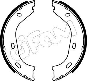 153-232 - Brake Shoe Set, parking brake - 153-232