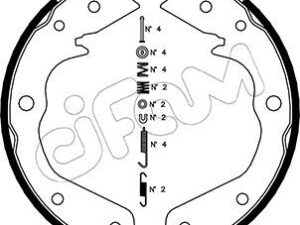 153-315K Brake Shoe Set, parking brake - 153-315k