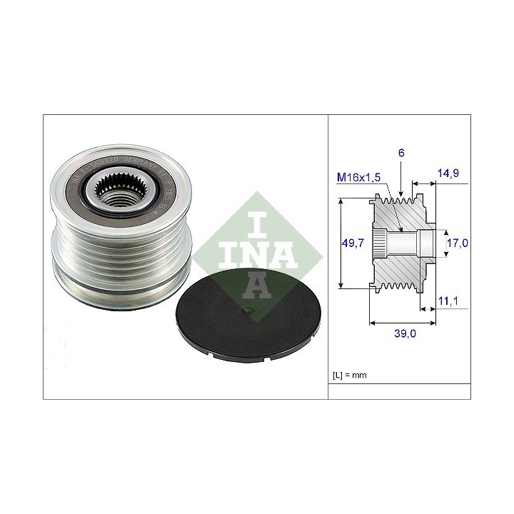 30-0087 - Alternator Freewheel Clutch - 30-0087