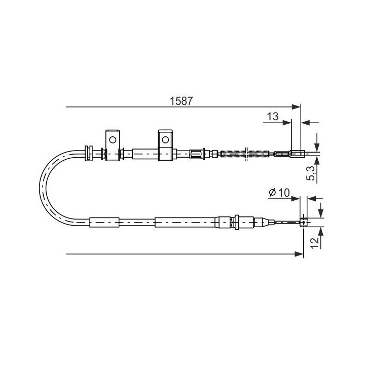 1 987 477 717 - Cable, parking brake - 1-987-477-717