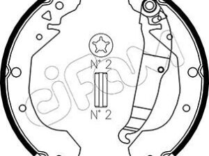 153-048 - Brake Shoe Set - 153-048