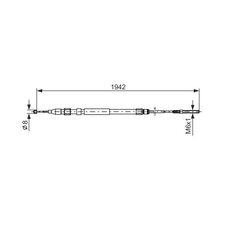1 987 477 820 - Cable, parking brake - 1-987-477-820