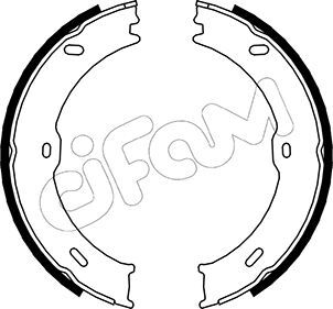 153-246 - Brake Shoe Set, parking brake - 153-246