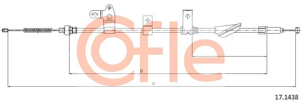 17.1438 - Cable, parking brake - 17-1438