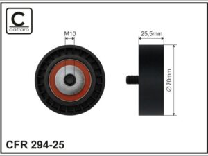 294-25 - Tensioner Pulley, v-ribbed belt - 294-25
