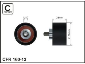160-13 - Deflection/Guide Pulley, timing belt - 160-13