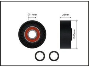 237-00 - Deflection/Guide Pulley, v-ribbed belt - 237-00
