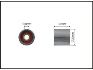 217-95 - Deflection/Guide Pulley, timing belt - 217-95