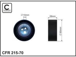 215-70 Deflection/Guide Pulley, v-ribbed belt - 215-70
