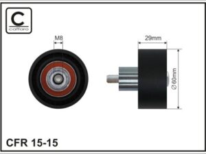 15-15 - Deflection/Guide Pulley, timing belt - 15-15