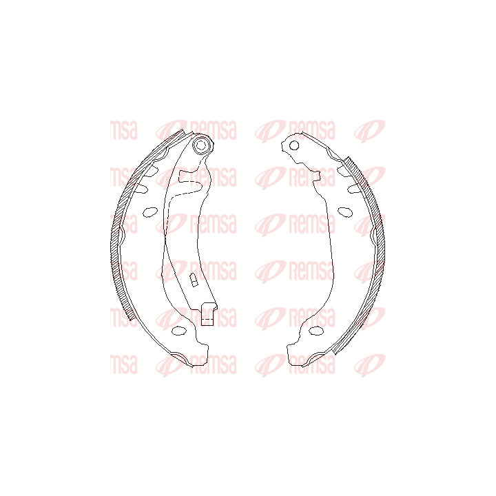 153-022Y - Brake Shoe Set - 153-022y