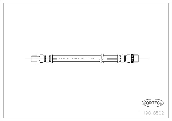 19018502 - Brake Hose - 19018502