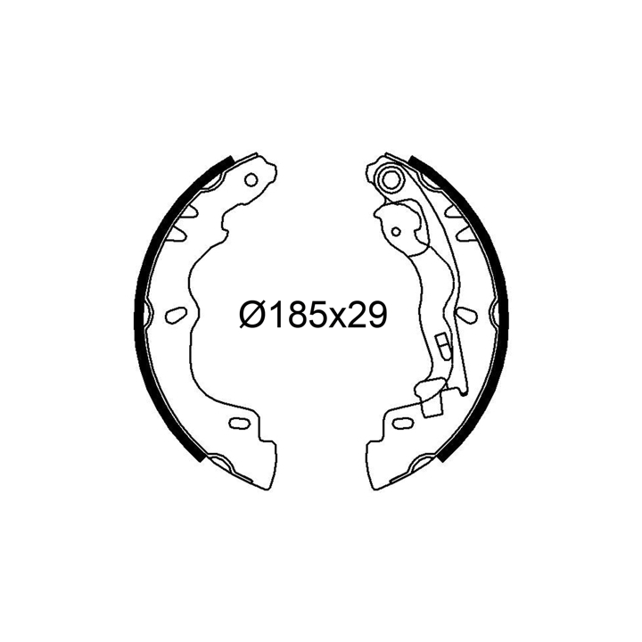 153-098 - Brake Shoe Set - 153-098
