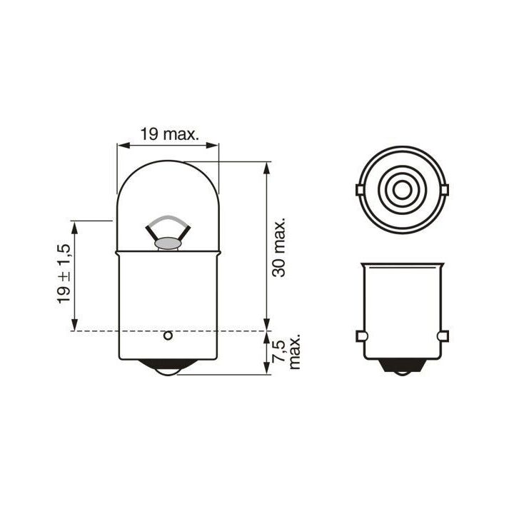 1 987 302 816 - Bulb, fog-/taillight - 1-987-302-816