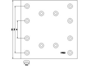 1955301 - Brake Lining Kit, drum brake - 1955301