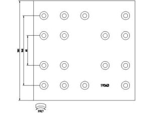 1934302 - Brake Lining Kit, drum brake - 1934302