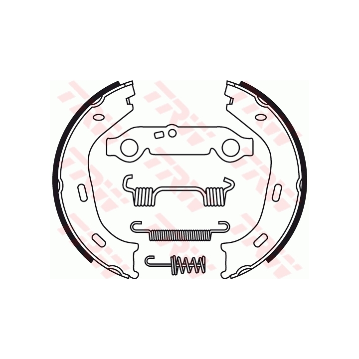 153-232 - Brake Shoe Set, parking brake - 153-232