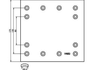 1905201 - Brake Lining Kit, drum brake - 1905201