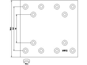 1997201 - Brake Lining Kit, drum brake - 1997201