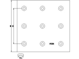 1923504 - Brake Lining Kit, drum brake - 1923504