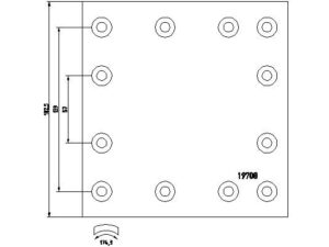 1970803 - Brake Lining Kit, drum brake - 1970803