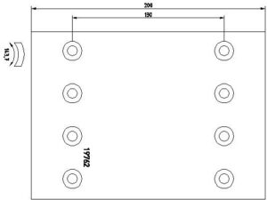 1976207 - Brake Lining Kit, drum brake - 1976207