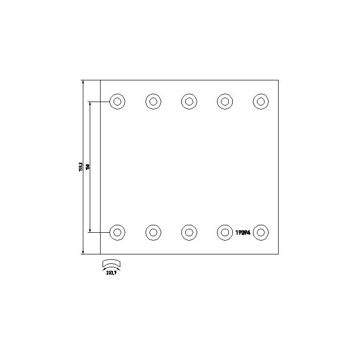 1909440 - Brake Lining Kit, drum brake - 1909440
