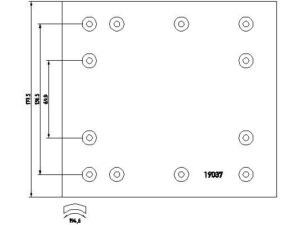 1903713 - Brake Lining Kit, drum brake - 1903713