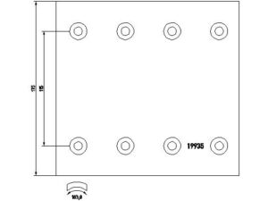 1993514 - Brake Lining Kit, drum brake - 1993514