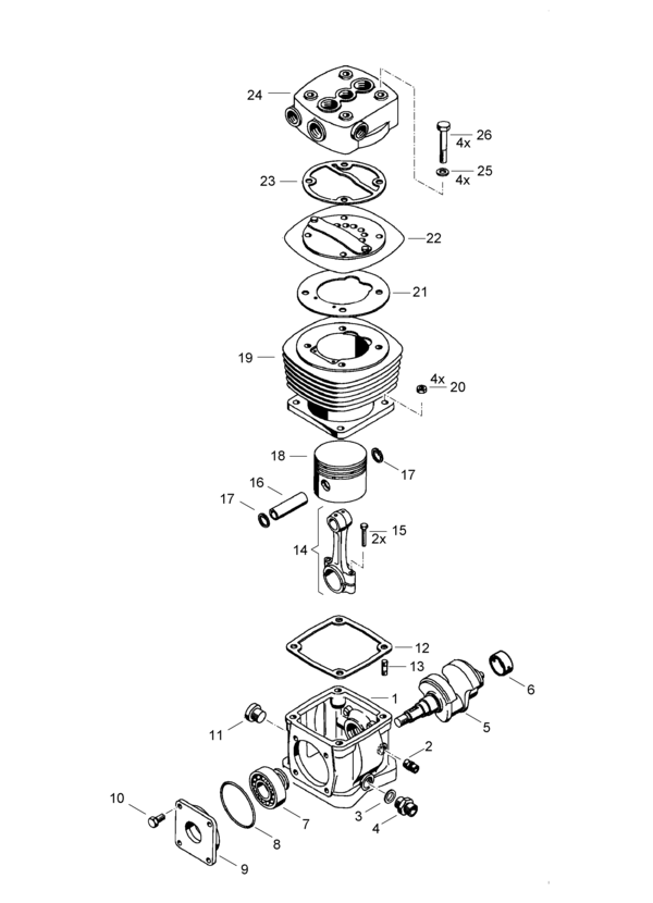 Compressor (Single Cylinder) - 4110345010