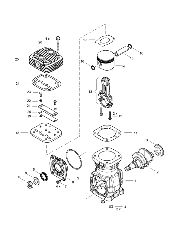 Compressor (Single Cylinder) - 4111418450
