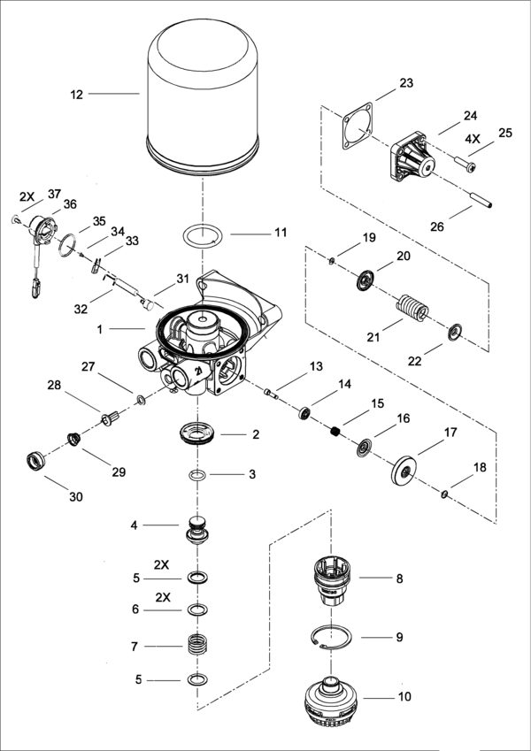 Air Dryer (Single Cannister) - 4324100830