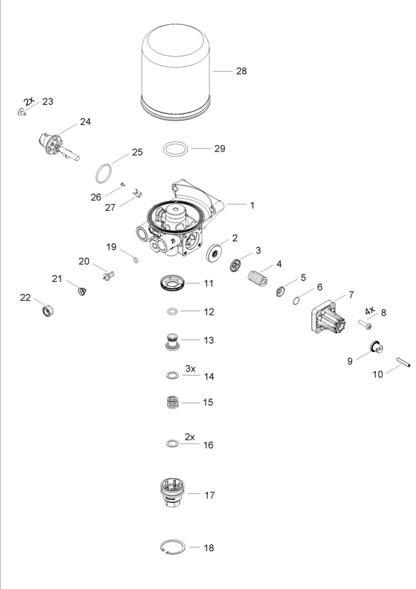 Air Dryer (Single Cannister) - 4324101620