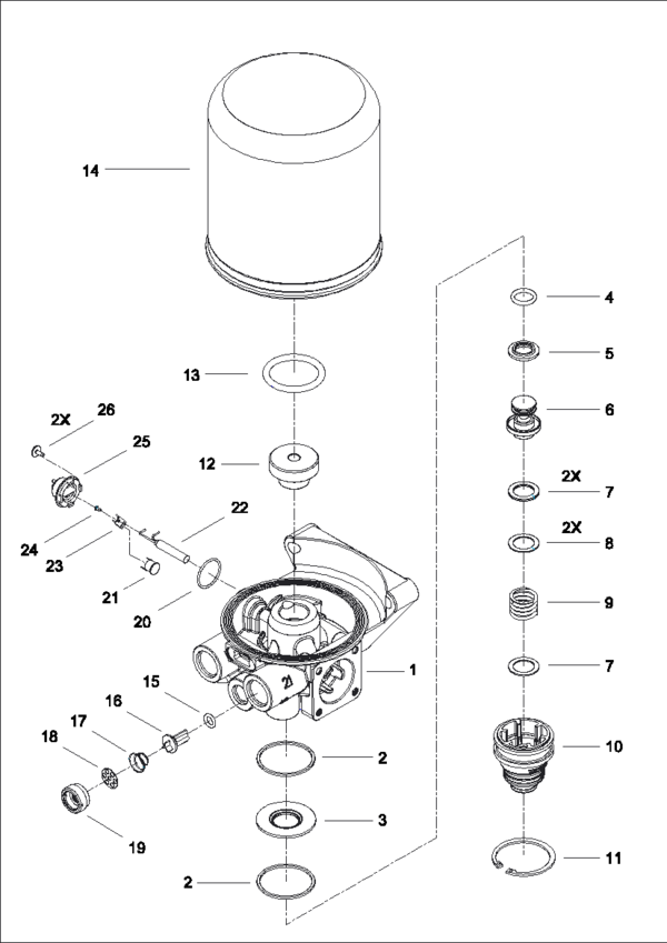 Air Dryer (Single Cannister) - 4324210020