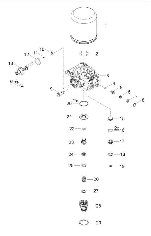 Air Dryer (Single Cannister) - 4324210110