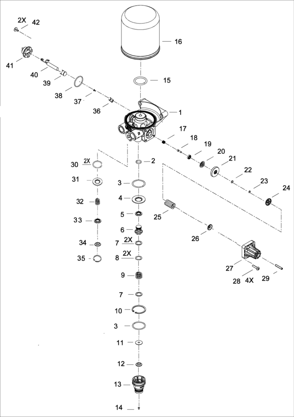 Air Dryer (Single Cannister) - 4324210120
