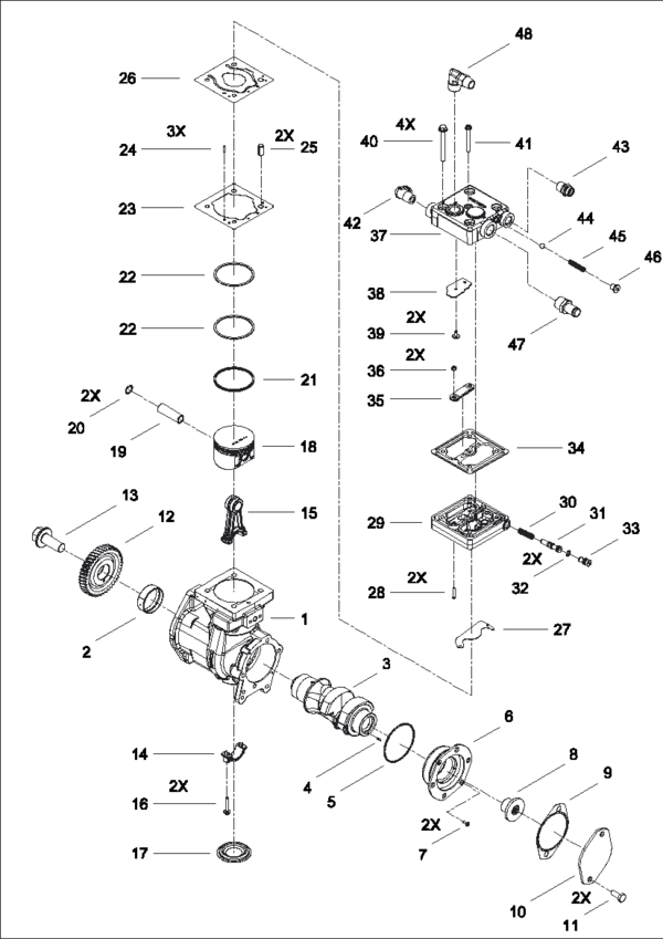 Single Cylinder Compressor - 9111555140