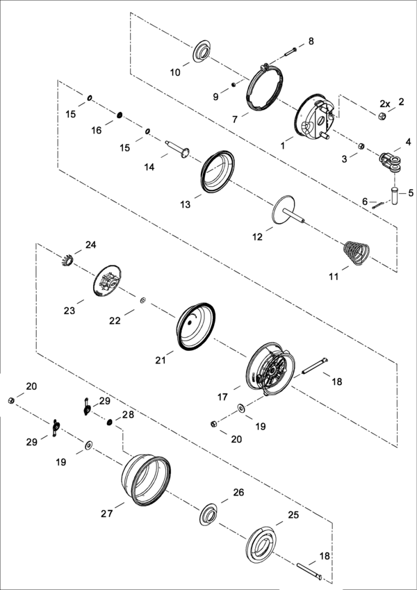 Double-Diaphragm Tristop 24/30 HF - 9253765010